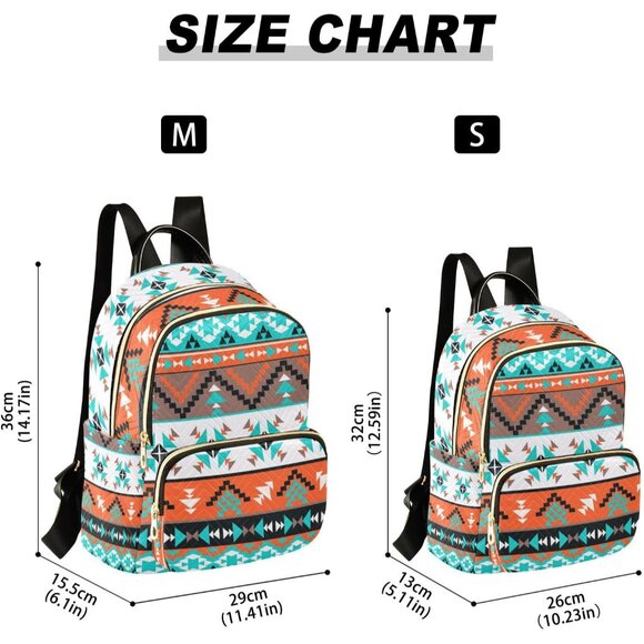 Western Aztec Quilted Mini Backpack Purse for Women Stylish and Water Resistant